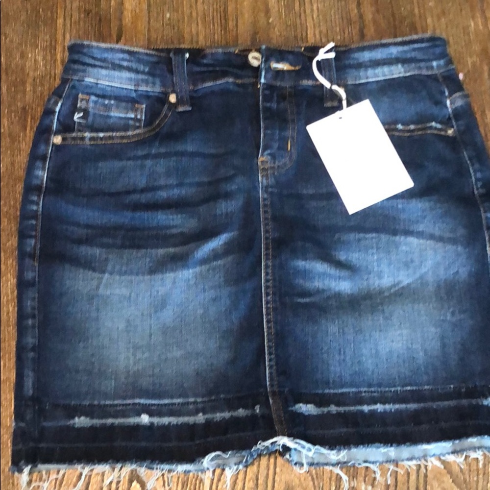 New with tags distressed KanCan Skirt size Small.